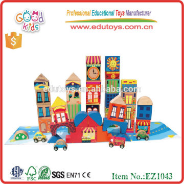 2015 New Products Colorful Kids Wooden Toys Wooden Building Block Toys